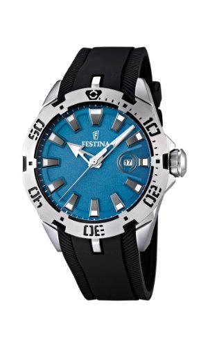 Festina Herren-Armbanduhr XL Analog Quarz Kautschuk F16671/2 Festina Herren-Armbanduhr XL Analog Quarz Kautschuk F16671/2