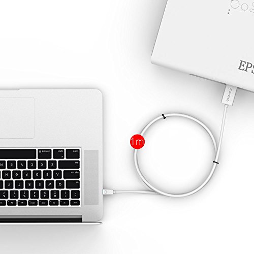 ELUTENG Mini DisplayPort zu HDMI Adapter Kabel 4K Vergoldet Mini DP auf HDMI Male für TV, Projektor, Monitor - 8