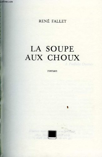 couverture de : La soupe aux choux