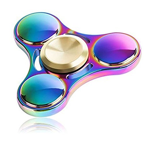 Ruiying Hand Spinner, Fidget Spielzeug Spinner Toy Finger Hand,Aluminium Legierung-Kugellager-- Hochgeschwindigkeit 3-9 Minute Spins --Hochwertiges Beständiges Metall-- Stresslöser Stress reduzierer Angstzustand ADD ADHS Konzentration Faulenzen Zeitvertreib