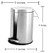 King International 100% Stainless Steel Plain Pedal Dustbin| Plain Pedal Garbage Bin| 7