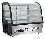 mostrador frigorifico para carniceria Iluminación LED. Kalte Theke - Vitrina de 115 litros, vitrina para la ensalada, mostrador, mostrador, 695 x 570 x 670 mm