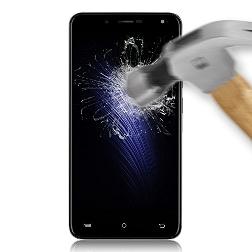BeCool® - Display Schutzglas aus Premium Hartglas für Cubot Rainbow 2, schützt und passt sich perfekt an Ihr Smartphone an, ultraresistent gegen Kratzer und Stöße, 9H Härte