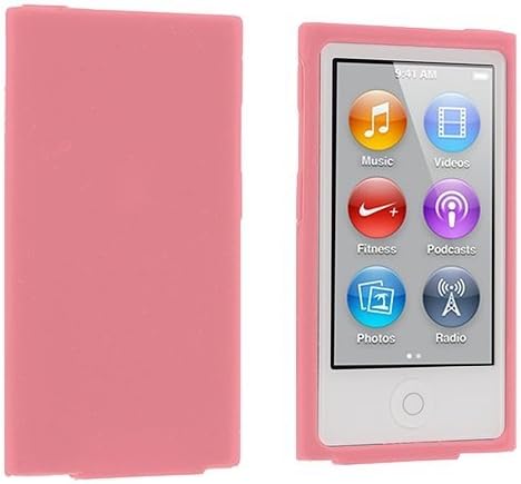 ANiceSeller(TM) Color Silicone Soft Rubber Gel Skin Case Cover for iPod Nano 7th Generation 7G 7 (Light pink)