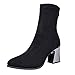 Produktbild SHOBDW Damen Winter Solid Bequemes Warme Künstliche Wildleder Kunstleder Lederschuhe Frauen Klassisch High Heels Schuhe Schuhe mit Reißverschluss Spitzschuh Stiefel