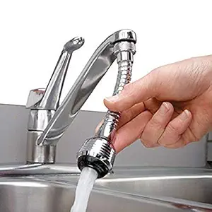 AARIV INTERNATIONAL Turbo Flex 360 Flexible Faucet Sprayer Water Extender - Silver