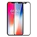 Produktbild iPhone X Schutzfolie, KKtick Panzerglas iPhone X [Anti-Kratzen][Anti-Bläschen] Härtegrad 9H Hartglas Displayschutzfolie Gehärtetem Glas Schutzglas Für Apple iPhone X- Schwarz