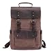 Produktbild LQUIDE Britischer Stil College Wind Cover Bag Rucksack Leinwand Tasche Herren Rucksack Kann Geladen Werden Notebook, iPad, Wasserbecher, Kamera, Regenschirm und Andere Tägliche Produkte,Pink