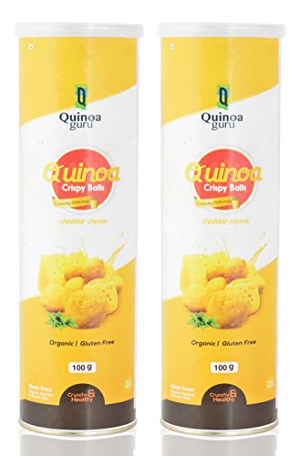 QuinoaGuru Crispies, Cheddar Cheese Flavor, 200 Grams (Pack of 2) RS.200 (29.00% Off) - Amazon