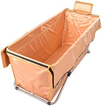 Cqq bathtub Folding Bath Tubing Bucket Free Inflatable Thickening Warm And Warm Adult Bath Bath ( Color : D )