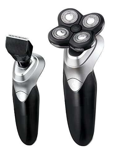 3D Battery Electric Shaver Razor Wet & Dry Shaver incl. Beard trimmer Mens Shaver Washable Beard Trimmer