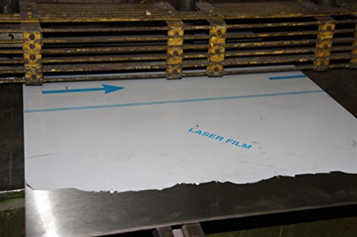 3 mm Edelstahlblech V2A 1.4301 K240 geschliffen einseitig Folie – 200 mm x 400 mm - 6