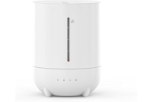 shefor Nawilżacz powietrza 4L do sypialni pokoju dziecięcego 28dB cichy z obrotową dyszą 360 górny timer ilość mgły w drugim biegu, automatyczne wyłączanie bez BPA