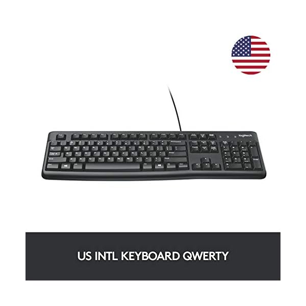 Logitech K120 Teclado con Cable Business para Windows, Tamaño Normal, Resistante a Líquido, Barra Espaciadora Curvada… - Image 3