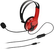 Amazon Basics Mono Chat On Ear Wired Headset for PlayStation 4 (Officially Licensed) - Red