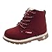 Produktbild Patifia Kinder Baby Stiefel Dicke Baumwolle Freizeitschuhe 21-30 EU, Kleinkind Schneeschuhe Warme Unisex Jungen Mädchen Sneaker Stiefel Schuhe