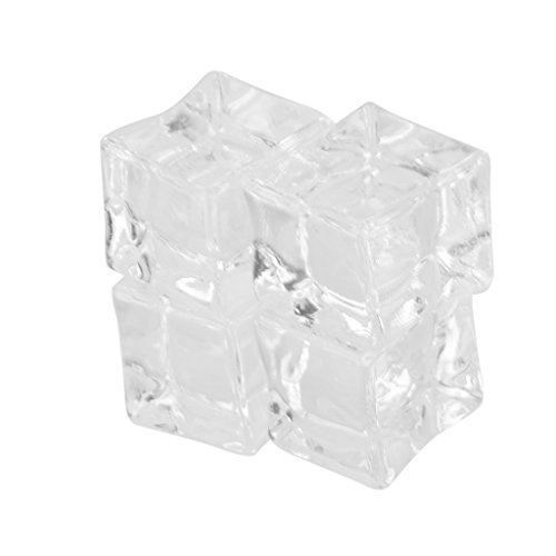 20pcs Künstliche Acryl Eiswürfeln Kristall Barwar Hochzeitsdeko - 3cm