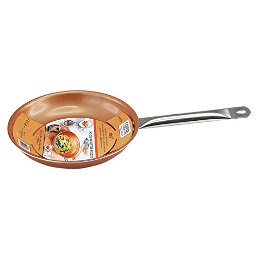 Grand innovation 10inch non sticky copper frypan with induction base dishwasher safe