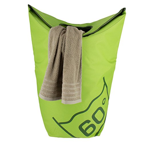 Tempracell Wäschekorb, Polyester, ca. 100 L Volumen, grün, 55 x 80 x27 cm - 3