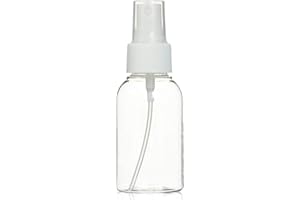 LU2000 Mist Spray 50ml Bottle Atomiser for Alcohol, Disinfectants Water, Fragrance, Perfume, 1.77 Ounce - Refillable & Reusable Empty Plastic Bottles