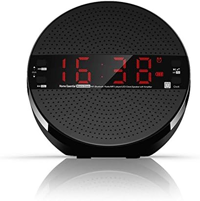 OOZIMO Digital Alarm clock with Bluetooth speaker night vision large screen display/FM/Mp3/TF card/AUX/Handsfree