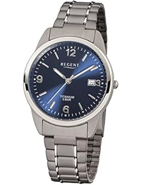 Regent Herren-Armbanduhr XL Analog Titan 11090247