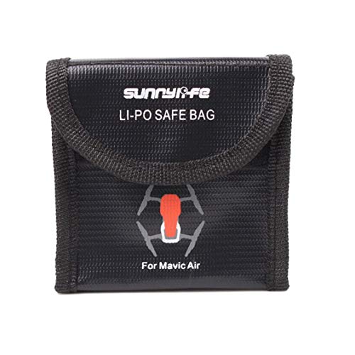 Preisvergleich Produktbild Leruyi Tragbare Größe Hitzebeständigkeit Explosionsgeschützte Aufbewahrungstasche Batterie LiPo Sichere Tasche Geeignet Für DJI Mavic Air Drone