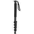 Ulanzi 155cm Camera Monopod Hiking Stick | 5 Sections, 1/4'' Hole | Reversible 1/4"-20 & 3/8"-16 Mounting Plate | Foam Hand Grip, Aluminium & ABS | 43cm Folded, Weight 375g, 5Kg Payload - T049GBB1