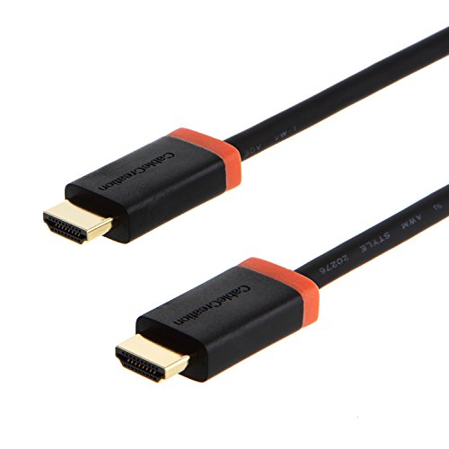 CableCreation Hochgeschwindigkeits -HDMI-Kabel-6.5 Feet / 2M, Unterstützung 3D, 4K, 2K, Ethernet und Audio Return, für PS3, PS4, X-Box usw., neueste Version Schwarz Farbe