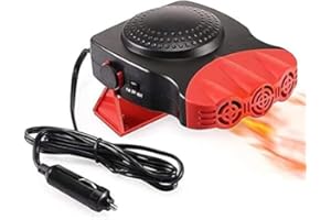Showvigor 12V Car Heater, Portable Car Heater and Defroster, 150W Car Heater that Plugs Into Cigarette Lighter, Windshield Defogger