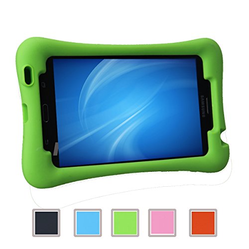NEWSTYLE Samsung Galaxy Tab 4 7.0 Kinderfreundliche Silikon Hülle Schutzhülle Tasche Case für Samsung Tab 4 SM-T230 / T231 / T235 (7 Zoll) - Grün