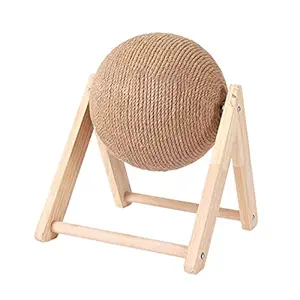 Aswadh Cat Scratching Ball Wear-Resistant Pet Supplies Exercise Durable Sisal Rope L