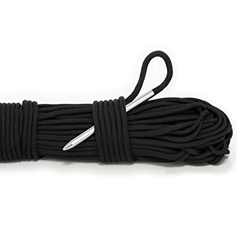 Paracord-Nadel aus Edelstahl für 550er Paracord mit Innengewinde am Ende und runder Spitze Stricknadel Bastelnadel für Seile Nadel von der Marke PRECORN