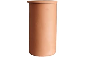 Ollas Lutton Olla Terre Cuite Tube à Enterrer de 2L | Arrosage Autonome pour Plantes d'Extérieur Ecologique & Economique | Système d'Irrigation Naturel | Autonomie 5 Jours