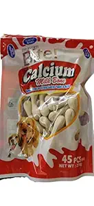 Furry Angels Super Bite Dog Treats -Calcium Milk Bone -45 Pcs, 270 Grams