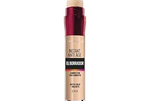 Maybelline New York, Corrector de Ojeras, Bolsas e Imperfecciones, Borrador Ojos, 02 Nude, 6.8 ml