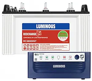 Luminous Red Charge RC18000ST 150Ah Short Tubular Inverter Battery with Eco Watt Neo 800 Inverter