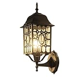 Fit für E27 Glühlampen,kompatibel mit LED-Lampen,Einfach zu installieren,Retro-Stil,am besten für Ihr Hof Dekoration.