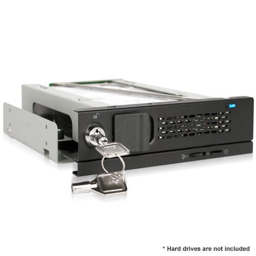 Icy Dock TurboSwap MB171SP-B – SATA Hot Swap Wechselrahmen für 3,5 Zoll (8,9cm) HDD – Trägerlos Vollmetall 80mm Lüfter - 2