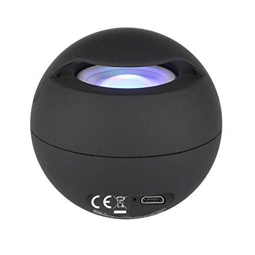 Preisvergleich Produktbild Fontastic Bluetooth Lautsprecher "Nabo" mit LED Effekt-Beleuchtung, Freisprecheinrichtung und integriertem FM Radio, 3 Watt Leistung, BT Version 2.1 mit Mikrofon und integriertem Akku. Kompatibel zu vielen aktuellen Smartphones, Tablets, Laptops von Apple, Samsung, Microsoft Nokia, LG, HTC etc.