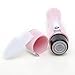 Mini Lady Wet and Dry Shaver - KingOfHearts™ Pocket Size Hair Removal Tool for Bikini Trimming, Leg and Arm Hair Shaving, Waterproof Design with Battery Operated , Come with a Cleaning Brush - Pink