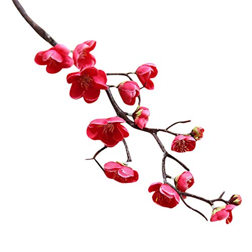 SuperSU Kunstblumen ►▷ 1PC Kunstblumen Pflaumenblüte Kunstblumen Blumen für Garten, Haus, Hochzeit, Außen- und Innendekoration Gefälschte Blumen Blumenschmuck kunstpflanzen