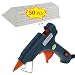 Produktbild TedGem Heißklebepistole, Klebepistole Heißluftpistole Glue Gun Hotmelt Glue Gun 20W mit 50 Stücke Hot Melt Glue Sticks Klebesticks Heißklebesticks Heißklebestifte