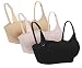 iLoveSIA 3Pack Women Maternity Nursing Bra Beige+Black+Pink XL Fit 36CD 38BC 40AB