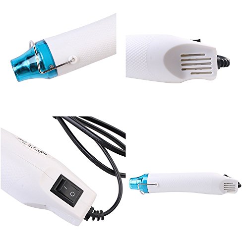 multi-perpose Wärme mittel,, Hand Mini Heißluftgebläse Hot Air Gun – Perfekt für Heizung Shrinkable Film, geprägt Puder, Gummi Stempel weiß - 2