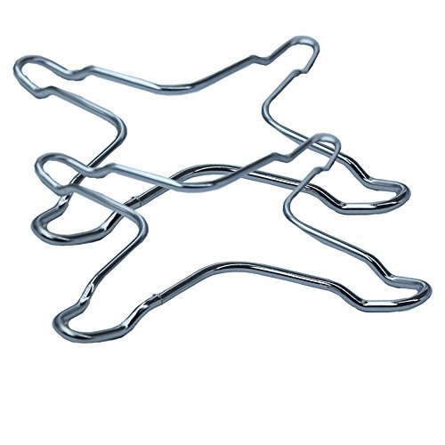 TOME (2Pcs) verchromt Metall Herd Top Kaffeemaschine Moka Trivet Topf Stand Kochherd Kochtopf Topf Herd Trivet Für Moka 3cup 6cup 9cup 12cup - 3