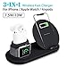 Produktbild CHARGER DOCK 7.5W / 10W Fast Qi Schnelles kabelloses Ladegerät / 3 in 1 kabellose Ladestation für mehrere Geräte Für iPhone Apple Watch Airpods der Serie 1/2/3/4