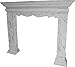Price comparison product image Casa-Padrino Country Style Fireplace Surround Antique White 116 x 22 x H. 99 cm - Handmade Fireplace Surround in Shabby Chic Look
