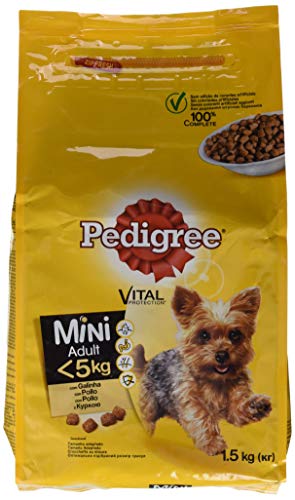 Pedigree Piensos Para Perros Pequeños Sabor Buey y Verduras - 1500 gr