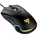 Produktbild VicTsing Gaming Maus, Gamer Maus 7250 DPI, 6 programmierbare Tasten USB Wired Gaming Mouse für Pro Gamer, RGB Hintergrundeffkte, Ergonomisches Design für Computer, Laptop, PC (Schwarz)